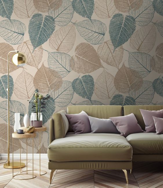 Wallpaper detail showing the surface texture up close